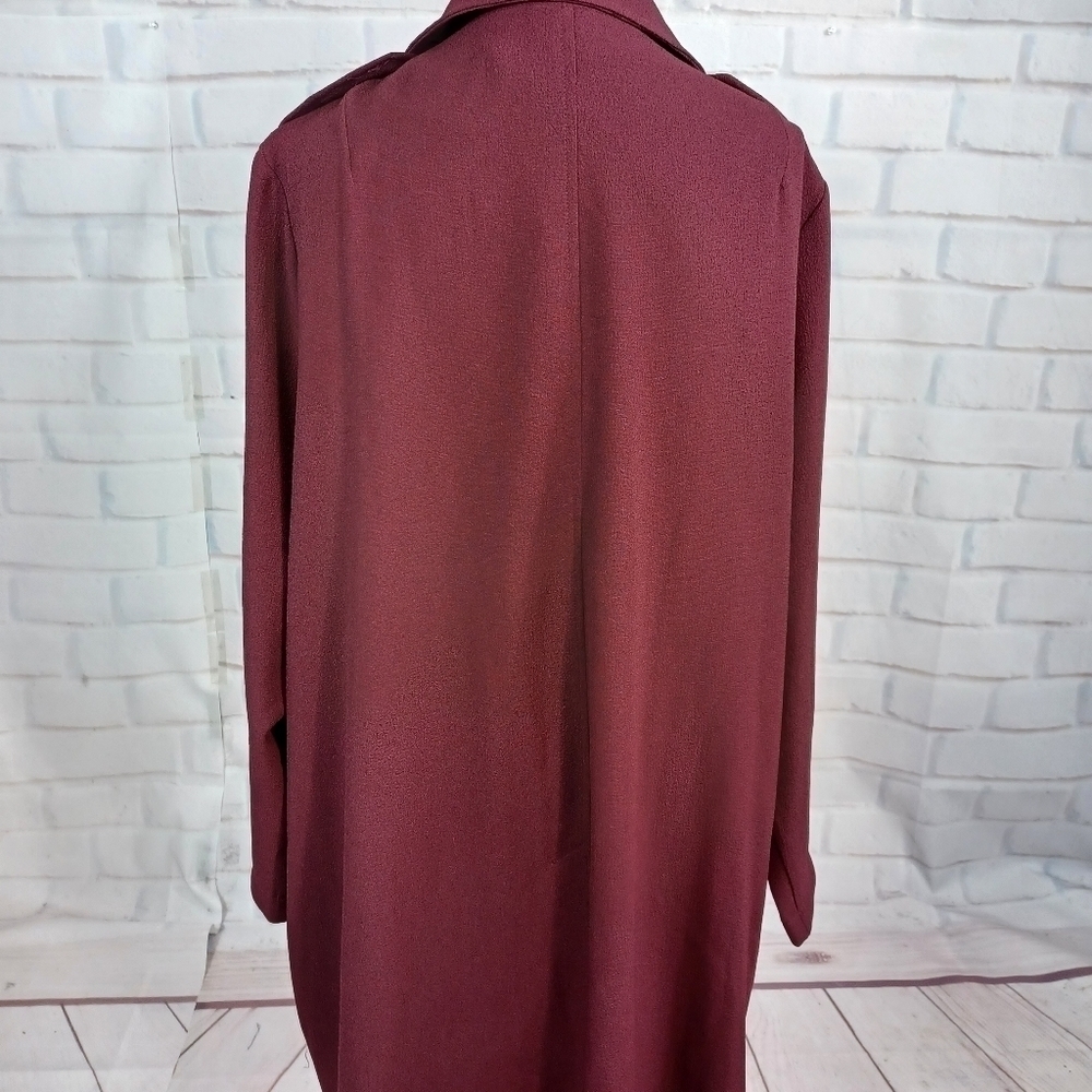 OSOS women's long sleeve stretch button front cardigan size 20 pockets NWT b24 - Picture 10 of 10